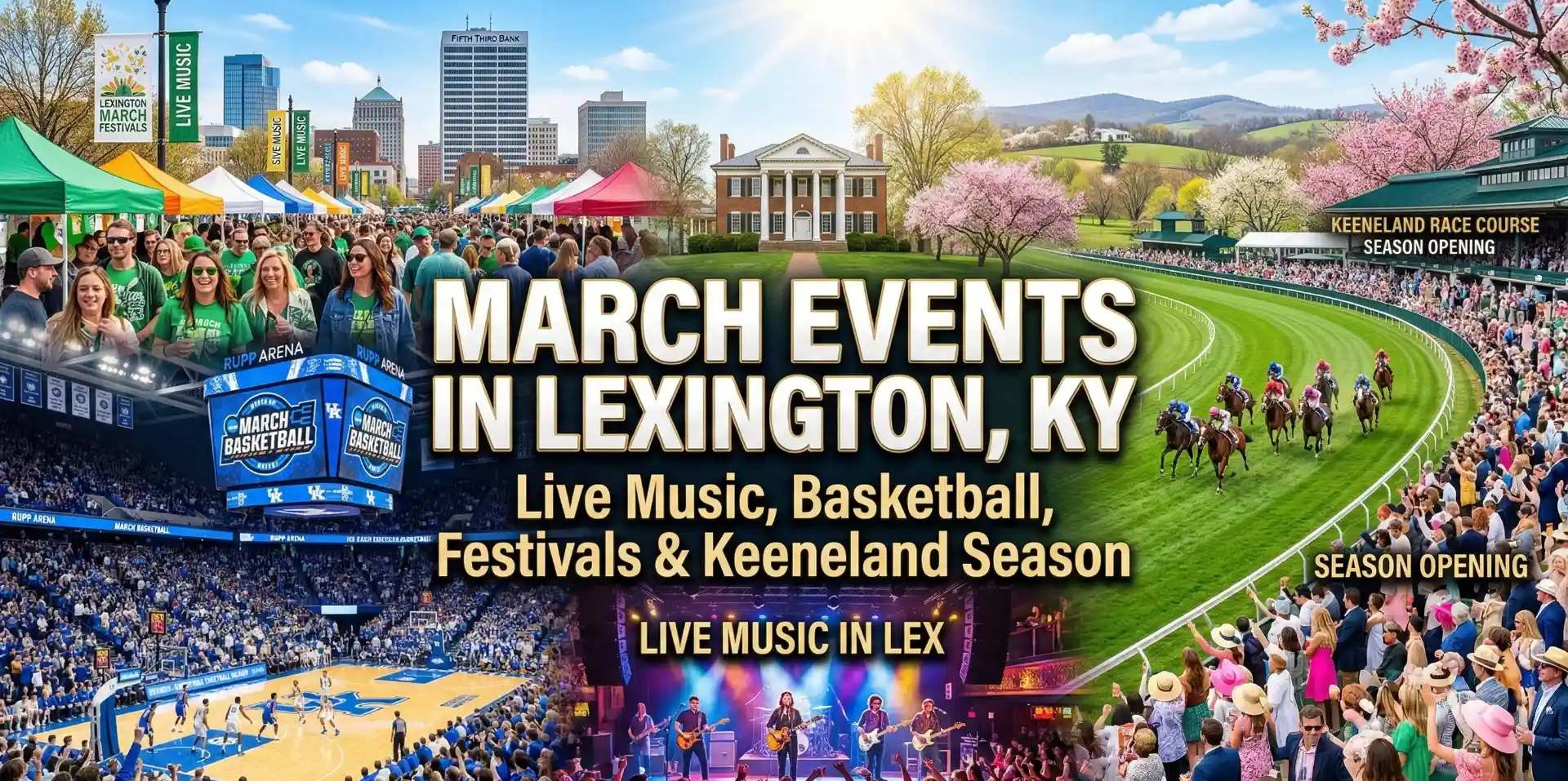 March Events in Lexington, KY Live Music, Basketball, Festivals & Keeneland Season